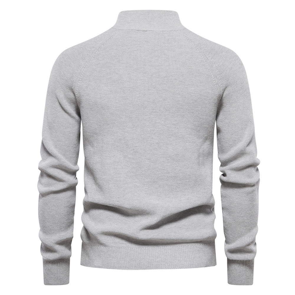 Men’s Luxury Half Zip Jumper with Silky Interior and Breathable Design