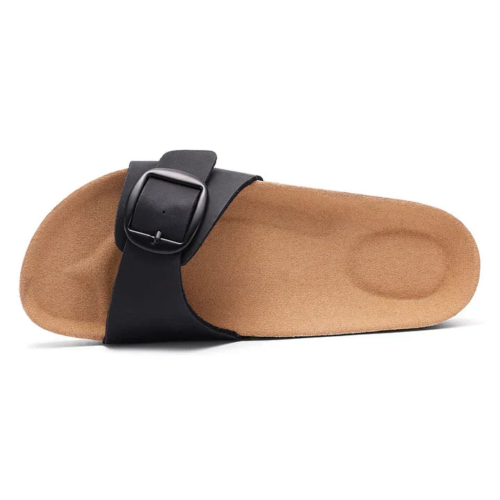 Flora | Women's Flat Adjustable Buckle Sandals