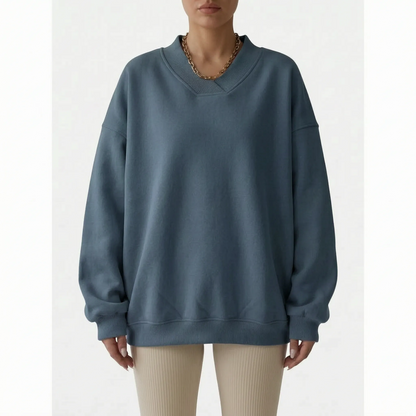 Women's Oversized V-Neck Sweater, view 12